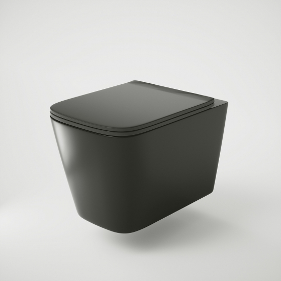 Унитаз подвесной GROSSMAN GR-4441BMS безободковый, чёрный матовый