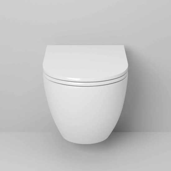 Унитаз подвесной GROSSMAN GR-4457S безоботковый, с микролифтом, белый