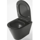 Унитаз подвесной GROSSMAN GR-4477BMS безободковый, с микролифтом, чёрный матовый