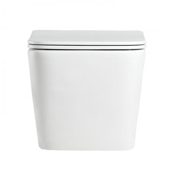 Унитаз подвесной HOLLER Block Tornado 3.0, сиденье микролифт, безободковый, белый глянец