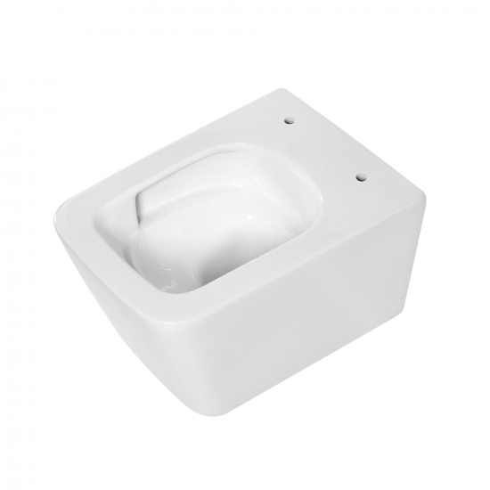 Унитаз подвесной HOLLER Como Tornado 3.0, сиденье микролифт, безободковый, белый глянец