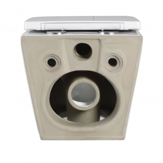 Унитаз подвесной HOLLER Shell, сиденье микролифт, безободковый, белый глянец