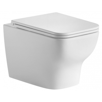 Унитаз подвесной HOLLER Stage Tornado 3.0, сиденье микролифт, безободковый, белый глянец