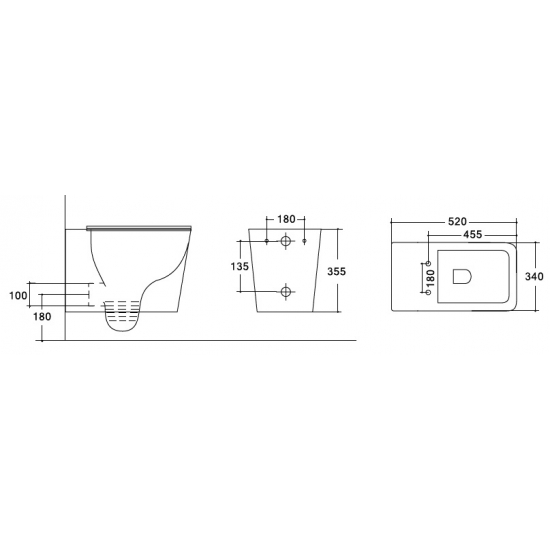 Унитаз подвесной HOLLER Vessel Tornado 3.0, сиденье микролифт, безободковый, белый глянец