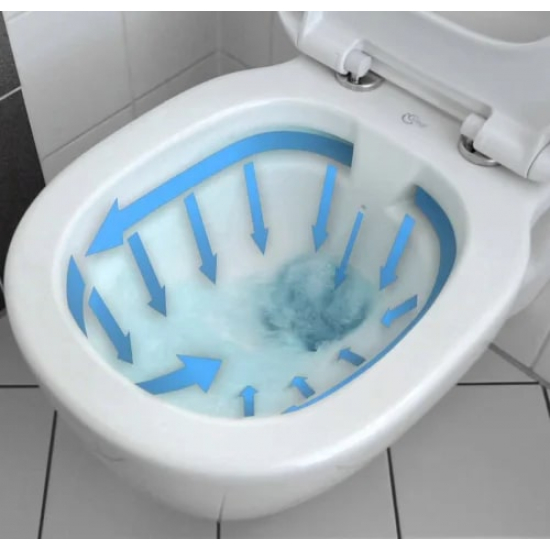 Унитаз подвесной IDEAL STANDARD Connect E814901 безободной, сиденье микролифт E772401