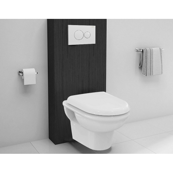 Унитаз подвесной IDEAL STANDARD Exacto R002601 безоботковый, сиденье микролифт