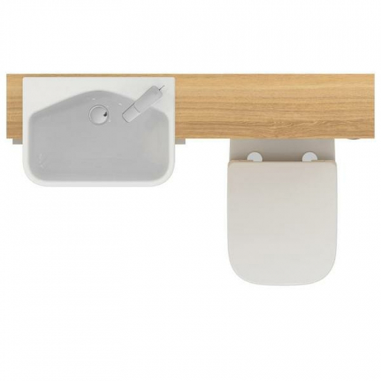 Унитаз подвесной IDEAL STANDARD I.life S T459201 безободковый, сиденье микролифт T473701