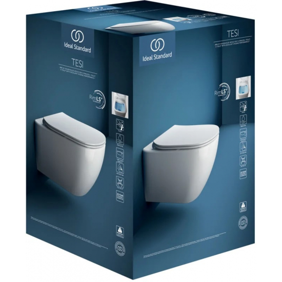 Унитаз подвесной IDEAL STANDARD Tesi Rimless T536001 сиденье микролифт