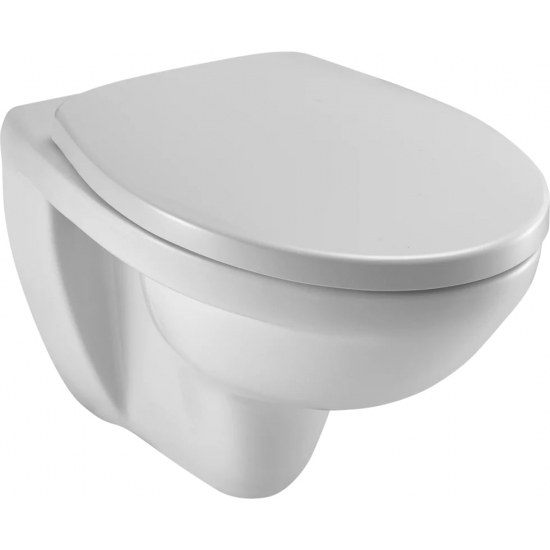 Унитаз подвесной JACOB DELAFON Patio E4187-00 безоботковый, сиденье микролифт E4267-00