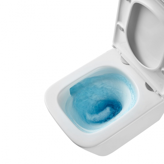 Унитаз подвесной LEMARK Florex 9614001 безободковый с микролифтом, смыв торнадо, белый