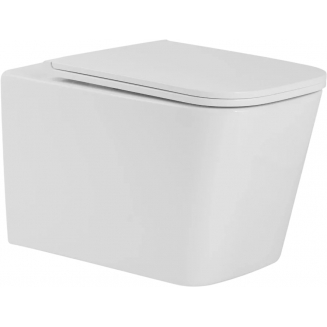 Унитаз подвесной SOLE Cube Turbo УТ000090588 с сиденьем микролифт, безоботковый, смыв торнадо