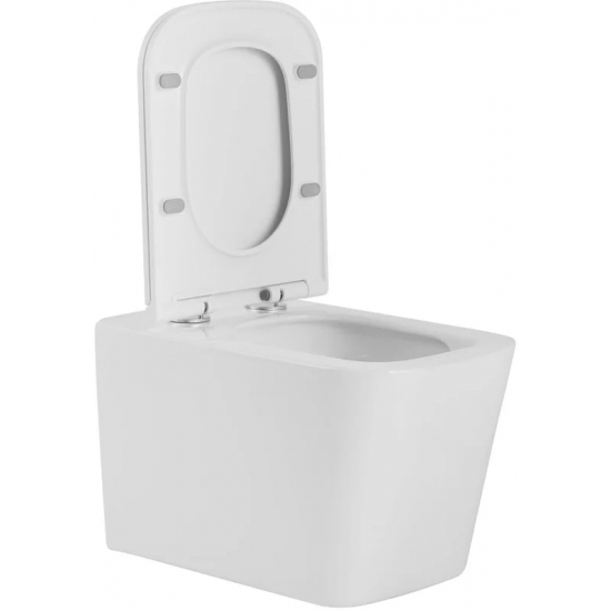 Унитаз подвесной SOLE Cube Turbo УТ000090588 с сиденьем микролифт, безоботковый, смыв торнадо