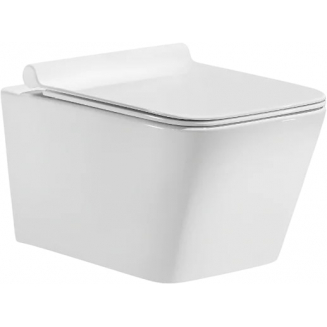 Унитаз подвесной SOLE Cube УТ000021345 с сиденьем микролифт, безоботковый