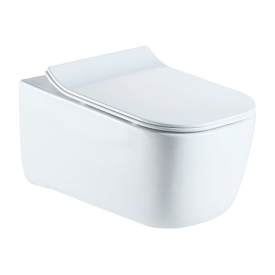 Унитаз подвесной SOLE Soho УТ000026706 с сиденьем микролифт, безоботковый