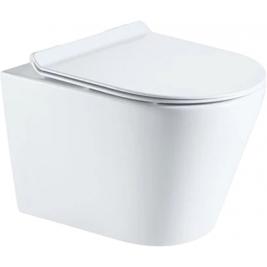 Унитаз подвесной SOLE Torr УТ000026707 с сиденьем микролифт, безоботковый