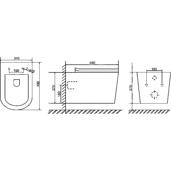 Унитаз подвесной SOLE Torr УТ000026707 с сиденьем микролифт, безоботковый