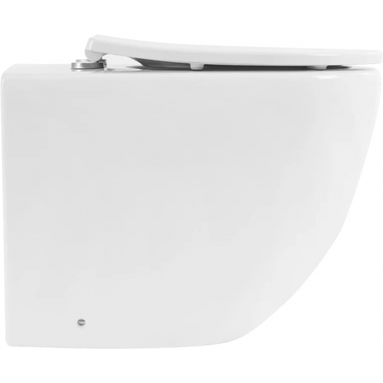 Унитаз приставной BELBAGNO Sfera-r BB2141CBR безободковый, крышка BB2031SC с микролифтом