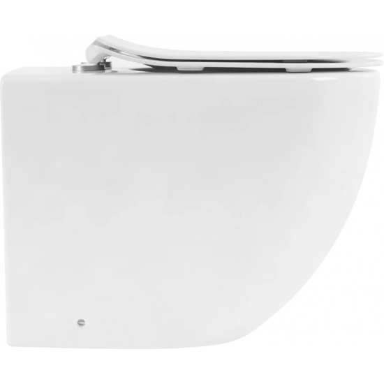 Унитаз приставной BELBAGNO Sfera-r BB2141CBR безободковый, крышка BB2034SC с микролифтом