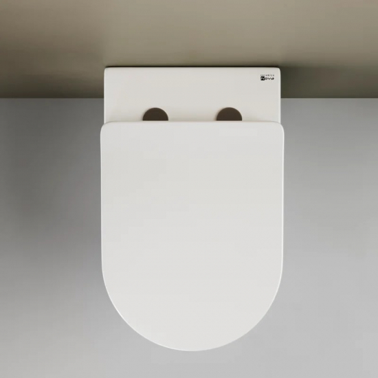 Унитаз приставной CERAMICANOVA Mia CN1810 с микролифтом, безободковый