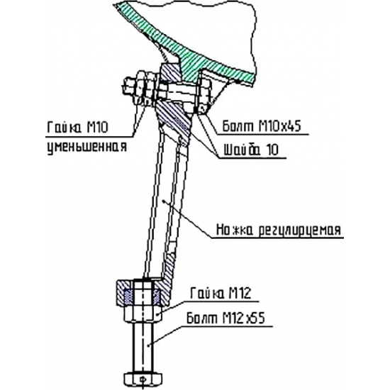 Ванна чугунная WOTTE Line 150х70 см, с ножками
