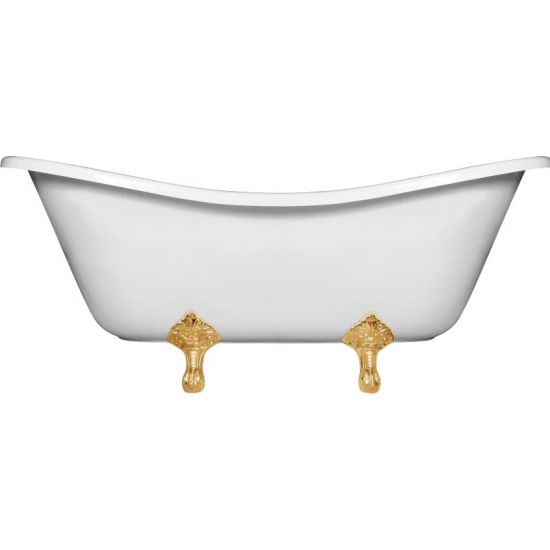 Ванна из литьевого мрамора ЭСТЕТ Бостон 180x75 см, отдельностоящая, овальная, с ножками