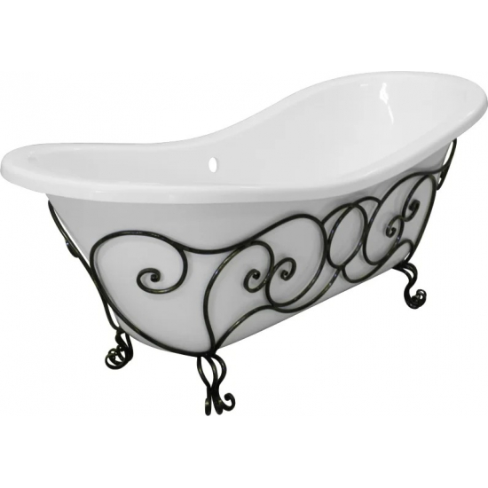 Ванна из литьевого мрамора ЭСТЕТ Бостон ФР-00000624 180x75 см, без опоры, отдельностоящая