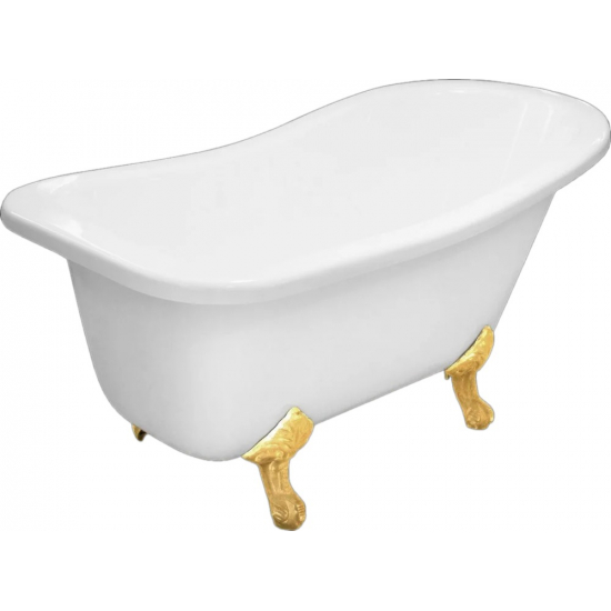 Ванна из литьевого мрамора ЭСТЕТ Царская ФР-00001653 без опоры 150x75 см, отдельностоящая, овальная