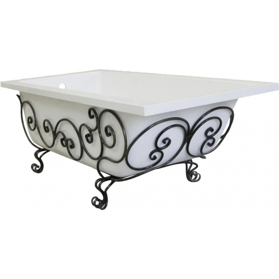 Ванна из литьевого мрамора ЭСТЕТ Дельта 150x75 см, с ножками