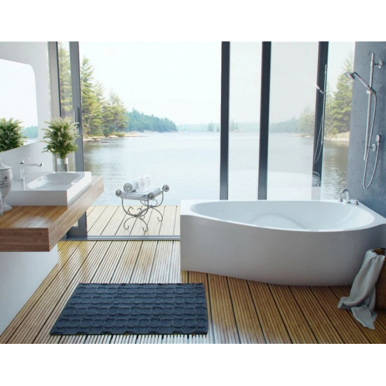 Ванна из литьевого мрамора ЭСТЕТ Грация R ФР-00000633 без опоры 170x95 см, угловая, асимметричная