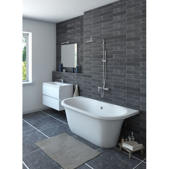 Ванна из литьевого мрамора ЭСТЕТ Лира ФР-00001912 170x80 см, отдельностоящая