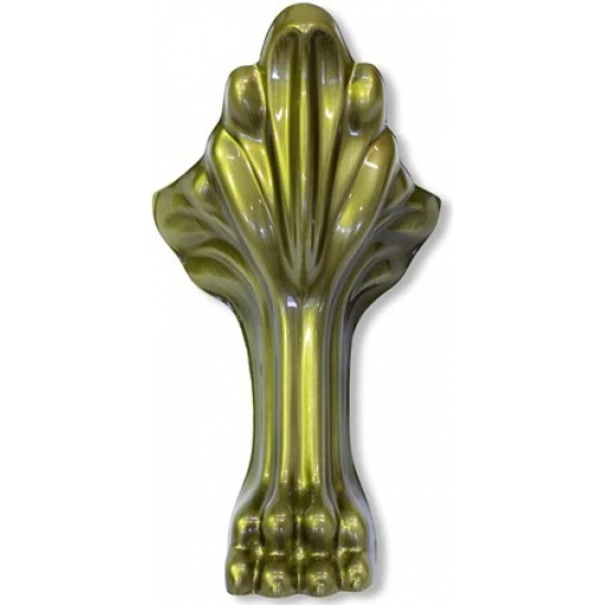 Ванна из литьевого мрамора ЭСТЕТ Марсель 160x80 см, овальная, с ножками, фурнитура бронза