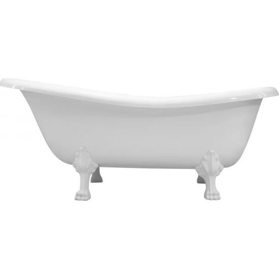 Ванна из литьевого мрамора ЭСТЕТ Марсель ФР-00006516 170x80 см, овальная, с ножками, фурнитура белая