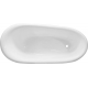 Ванна из литьевого мрамора ЭСТЕТ Марсель ФР-00006516 170x80 см, овальная, с ножками, фурнитура белая