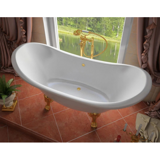 Ванна из литьевого мрамора ЭСТЕТ Скарлетт ФР-00001245 без опоры 180x75 см, отдельностоящая, овальная