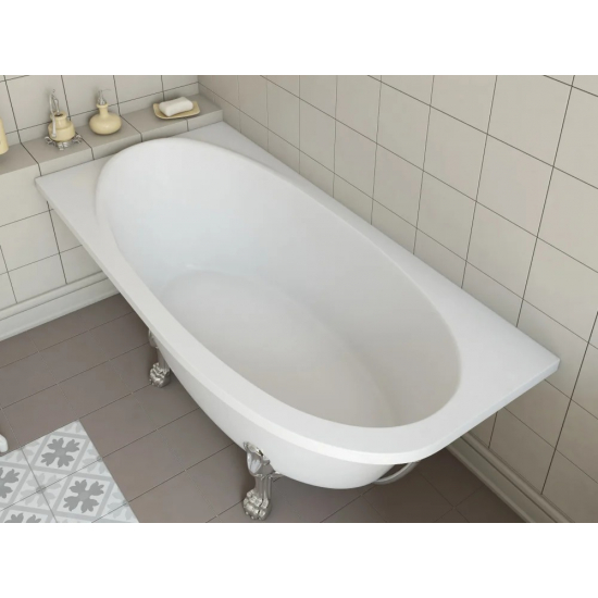 Ванна из литьевого мрамора ЭСТЕТ Венеция ФР-00001848 L без опоры 170x80 см, асимметричная