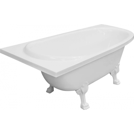 Ванна из литьевого мрамора ЭСТЕТ Венеция ФР-00001848 L без опоры 170x80 см, асимметричная