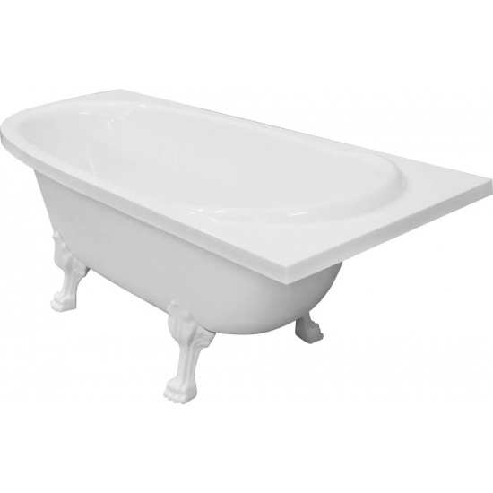 Ванна из литьевого мрамора ЭСТЕТ Венеция ФР-00002045 R без опоры 170x80 см, асимметричная