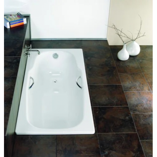 Ванна стальная BLB Atlantica HG 180x80 толщина 3.5 мм, с отверстиями для ручек, с ножками