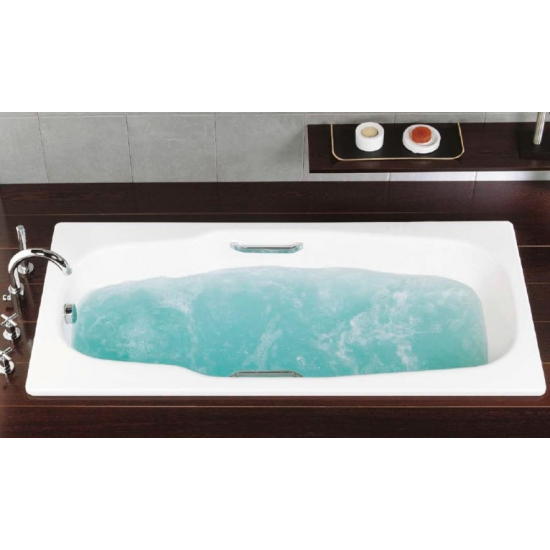 Ванна стальная BLB Atlantica HG 180x80 толщина 3.5 мм, с отверстиями для ручек, с ножками