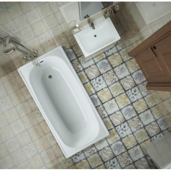 Ванна стальная BLB Europa 130x70 см, с ножками