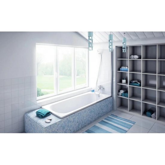 Ванна стальная BLB Universal HG 160x70 см, толщина 3.5 мм, без отверстий для ручек, с ножками 