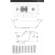 Ванна стальная BLB Universal HG 160x70 см, толщина 3.5 мм, без отверстий для ручек, с ножками 
