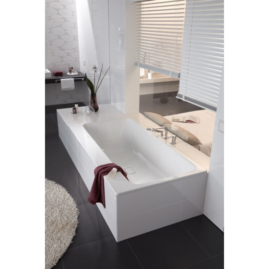 Ванна стальная KALDEWEI  Asymmetric Duo 180x90 standart mod 742, Easy clean, alpine white, без ножек