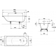 Ванна стальная KALDEWEI Eurowa 119512030001 без опоры 140x70 см