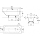 Ванна стальная KALDEWEI Eurowa 310 150x70 см, с ножками