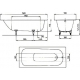 Ванна стальная KALDEWEI Saniform Plus 361-1 111600010001 без опоры 150x70 см
