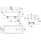 Ванна стальная KALDEWEI Saniform Plus 362-1 111700013001 без опоры 160x70 см, самоочищающаяся
