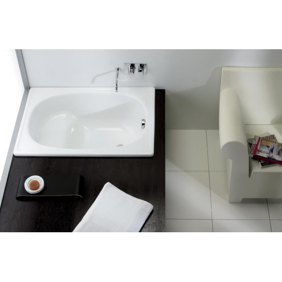 Ванна стальная сидячая BLB Europa mini SG B2SE без опоры 120x70 см