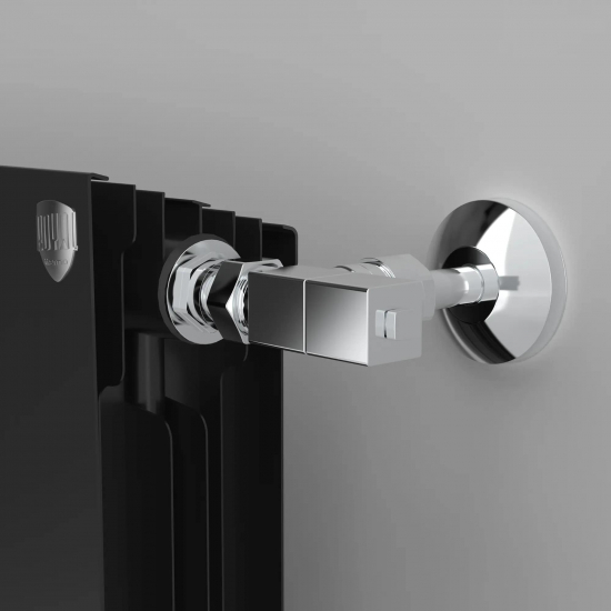 Вентиль ручной регулировки осевой ROYAL THERMO CUBE 1/2" (хром)