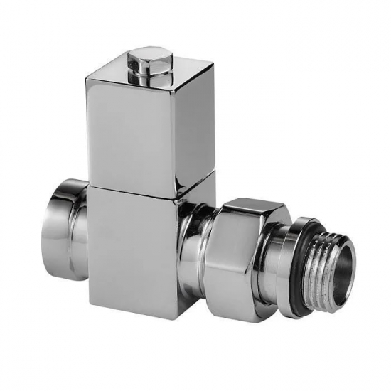 Вентиль ручной регулировки прямой ROYAL THERMO 1/2" CUBE (хром)